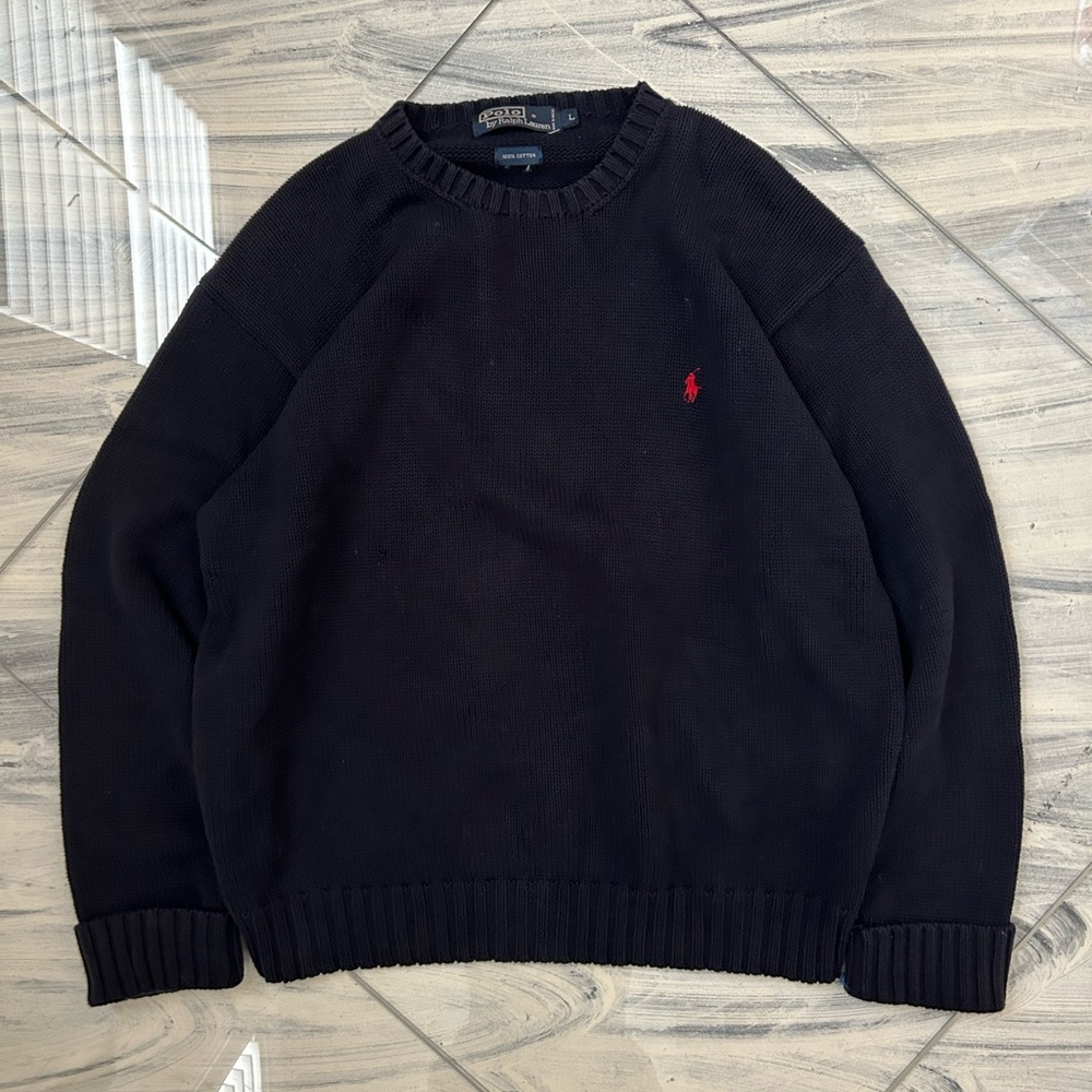 VINTAGE POLO KNITWEAR CREWNECK. polo ralph lauren